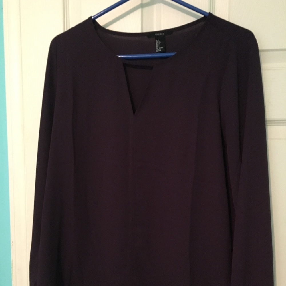 Forever 21 purple blouse